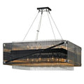 Apollo Chandelier 16-Light LED in Bronze/Polished Chrome 34.5L x 34.5W x 14.5H