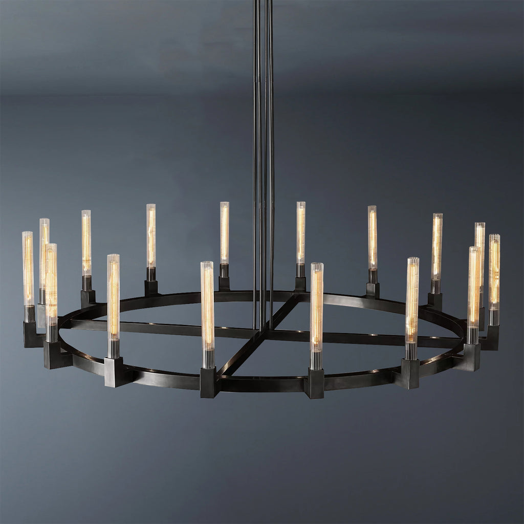 Cannele Round Chandelier 72" For Dinging Room