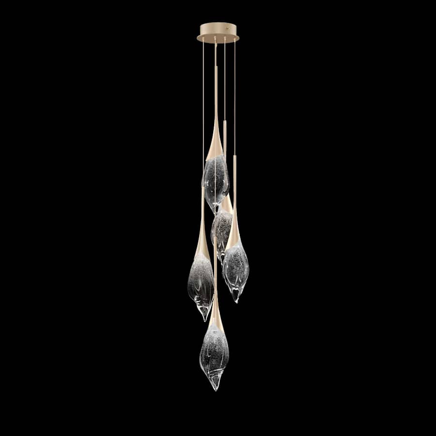 Fine Art Handcrafted Lighting Mayu 13" Wide LED Multi Light Pendant