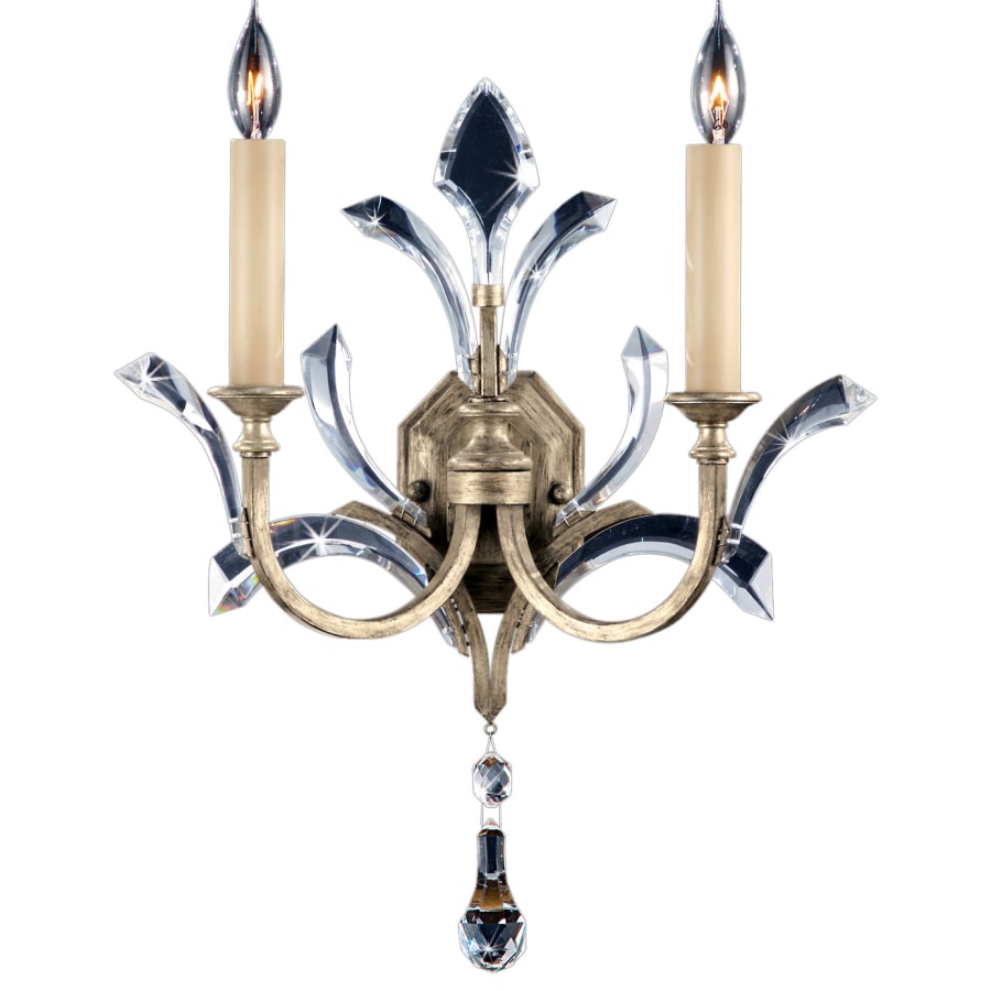 Fine Art Handcrafted Lighting Beveled Arcs Two-Light Beveled Crystal Wall Sconce