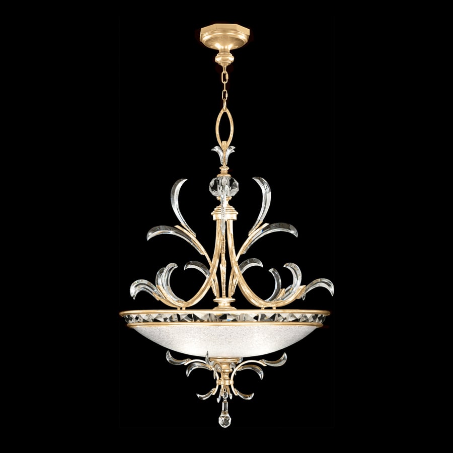 Fine Art Handcrafted Lighting Beveled Arcs 3 Light 44" Wide Crystal Pendant
