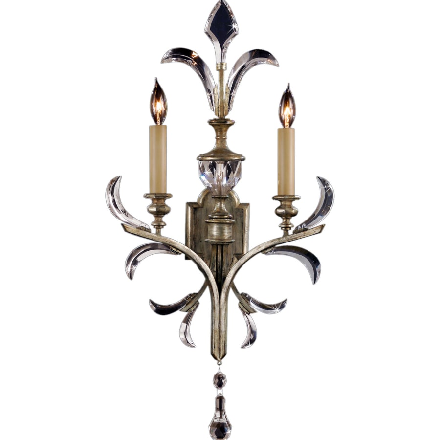 Fine Art Handcrafted Lighting Beveled Arcs Two-Light Beveled Crystal Wall Sconce