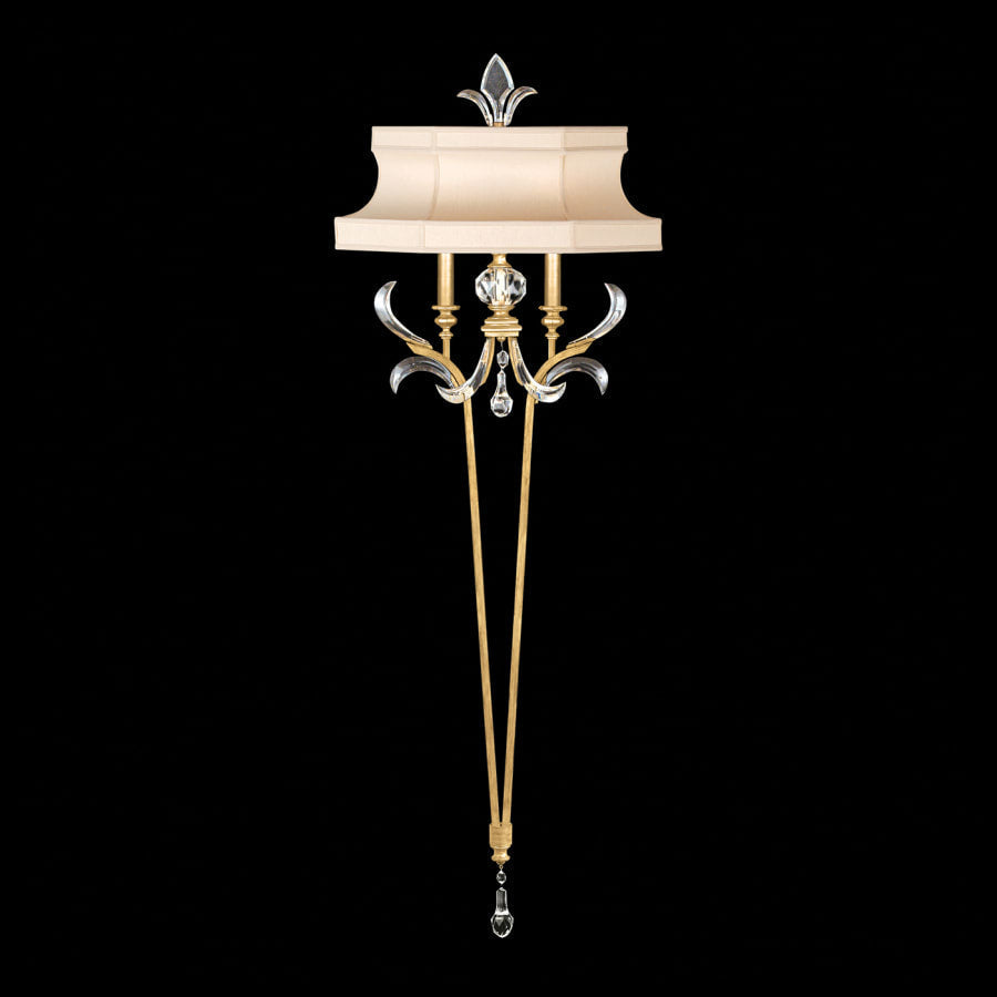 Fine Art Handcrafted Lighting Beveled Arcs 2 Light 66" Tall Wall Sconce