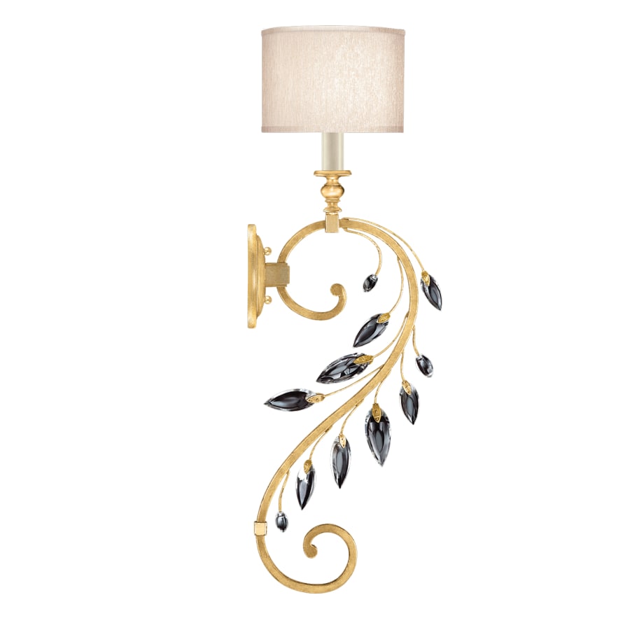Fine Art Handcrafted Lighting Crystal Laurel 32" Tall Wall Sconce
