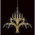 Fine Art Handcrafted Lighting Trevi 12 Light 56" Wide Crystal Abstract Chandelier