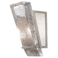 Fine Art Handcrafted Lighting Crownstone Single Light 13" Tall Wall Sconce with Linen Shade