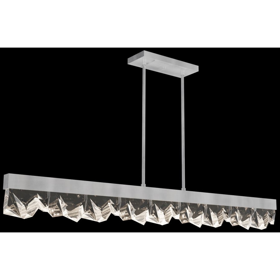Fine Art Handcrafted Lighting Strata 55" Wide LED Crystal Linear Pendant