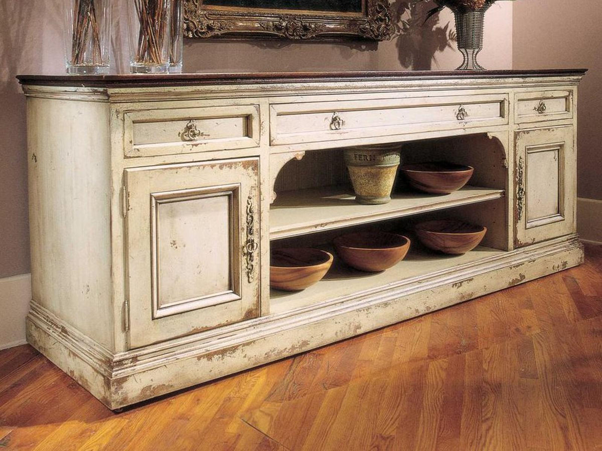 Sussex 99-Inch Sideboard with Carved Top