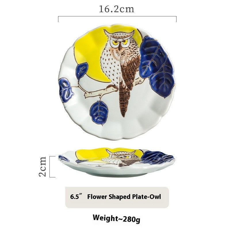 Haibana Japanese Floral Art Plate