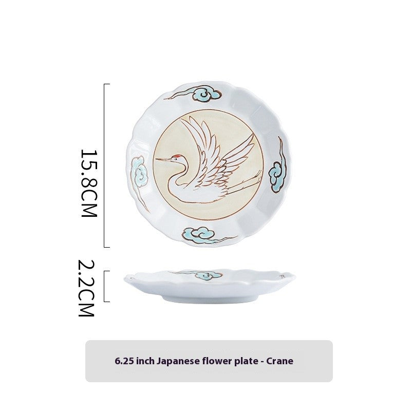 Haibana Japanese Floral Art Plate