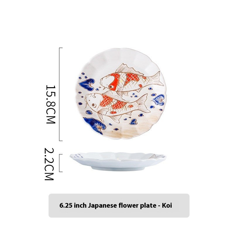 Haibana Japanese Floral Art Plate
