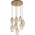 Hammerton Studio Ellisse 28" Wide Artisan Crafted 8 Light Optic Glass Pendant