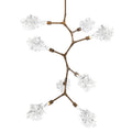 Hammerton Studio Blossom 32" Wide 8 Light LED Abstract Chandelier with Clear Blossom Blown Glass Shades