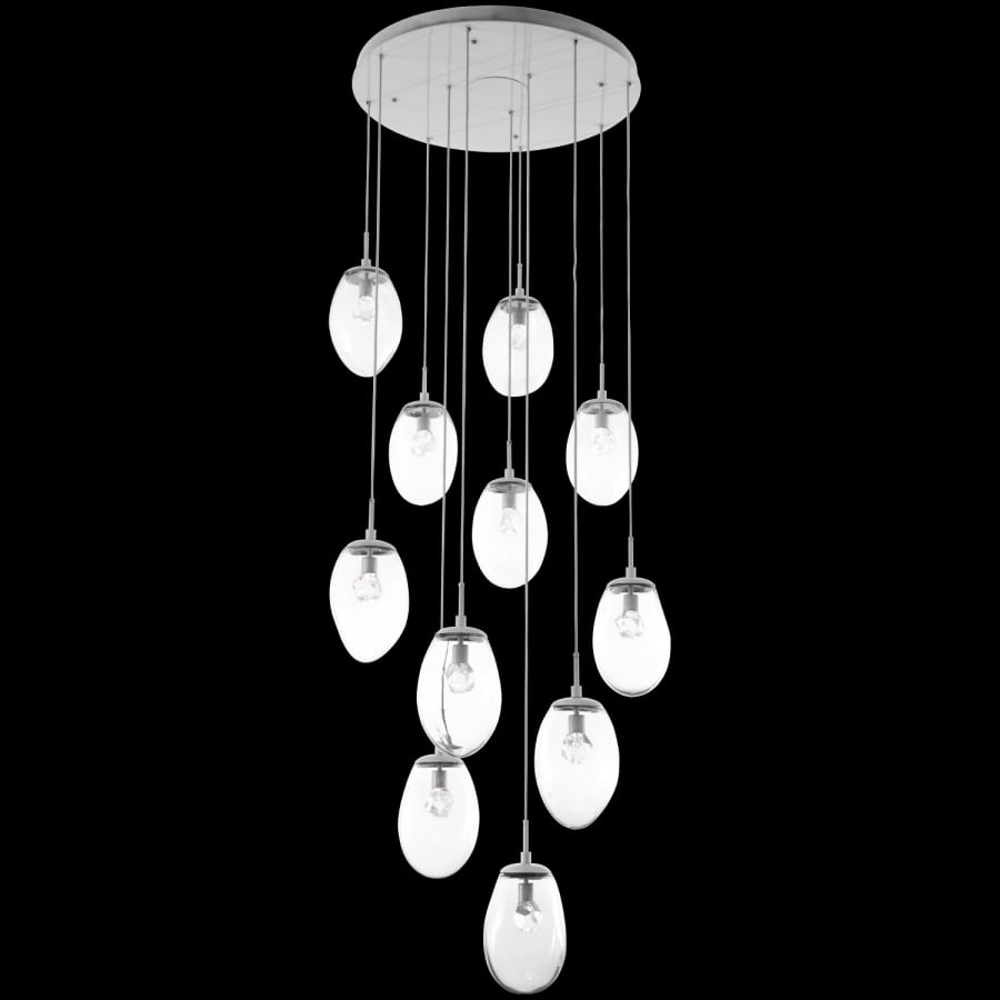 Hammerton Studio Meteo 36" Wide 11 Light LED Crystal Multi Light Pendant