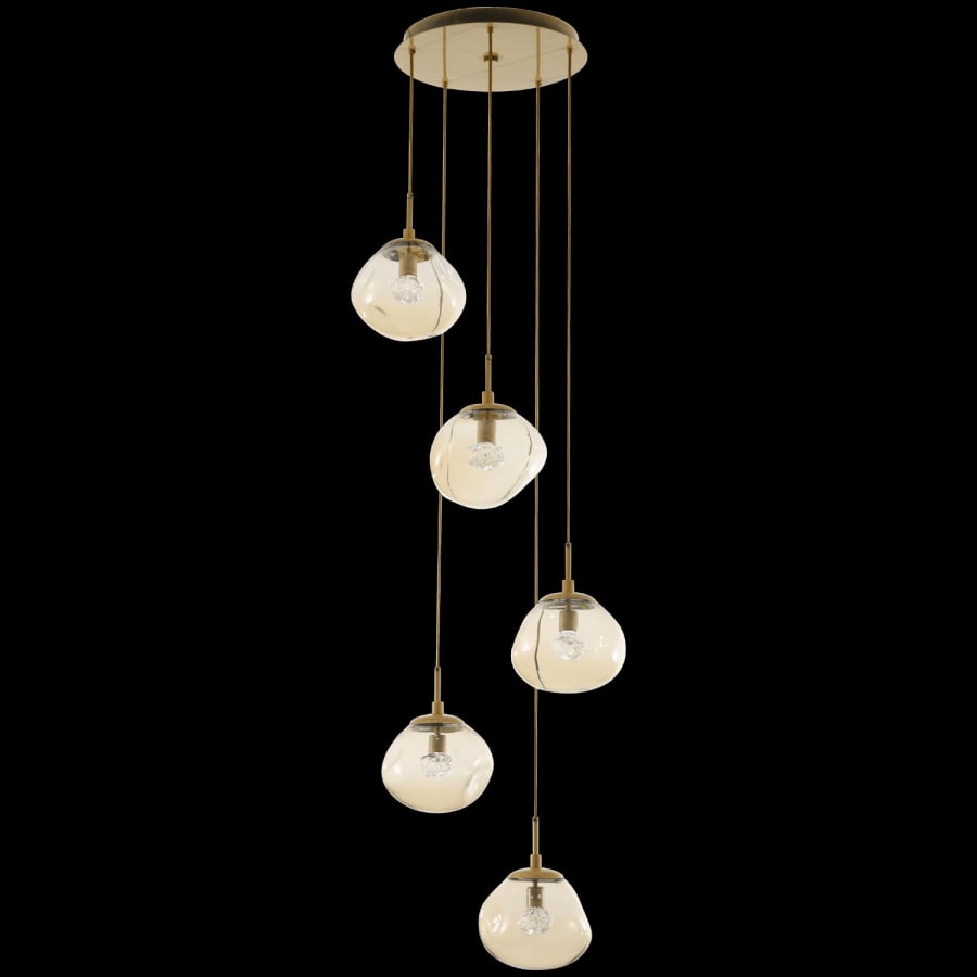 Hammerton Studio Nova 24" Wide LED Crystal Multi Light Pendant
