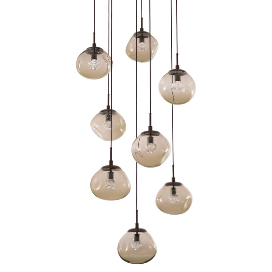Hammerton Studio Nova 32" Wide 8 Light LED Crystal Multi Light Pendant