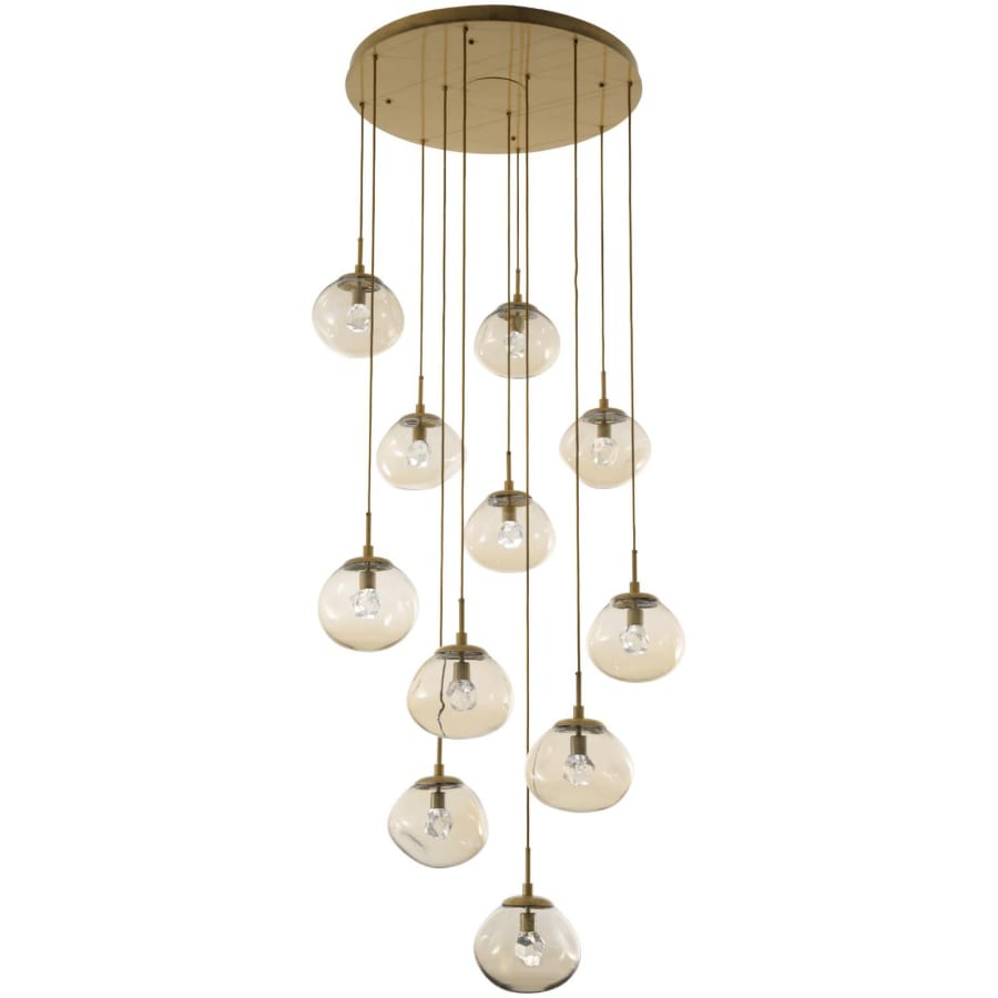 Hammerton Studio Nova 38" Wide 11 Light LED Crystal Multi Light Pendant