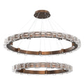Hammerton Studio Tessera 50" Wide Tiered LED Ring Chandelier