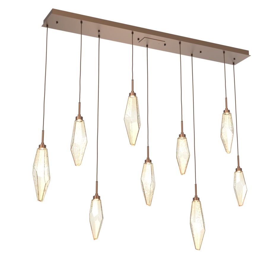Hammerton Studio Rock Crystal 64" Wide LED Linear Pendant