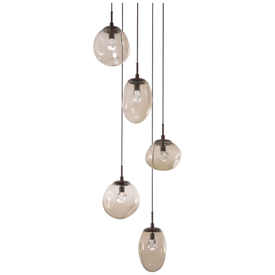 Hammerton Studio Cosmos 22" Wide Artisan Crafted 5 Light Nebula Glass Pendant