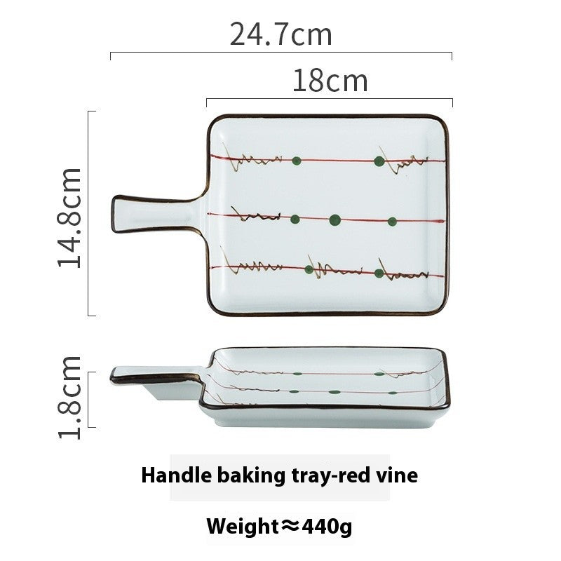 Hanari Ceramic Handle Baking Plate