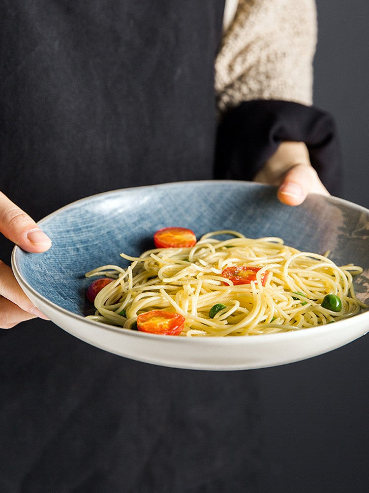 Hearththread Crackle Glaze Salad Bowl