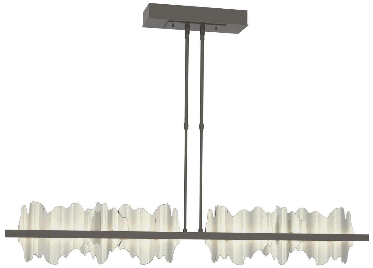 Hildene 51.9" Dark Smoke & Sterling Short LED Pendant