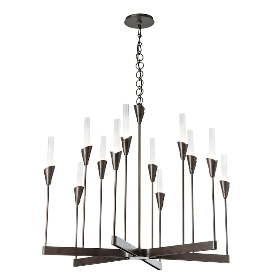 Hubbardton Forge Lilium 12 Light 39" Wide Chandelier