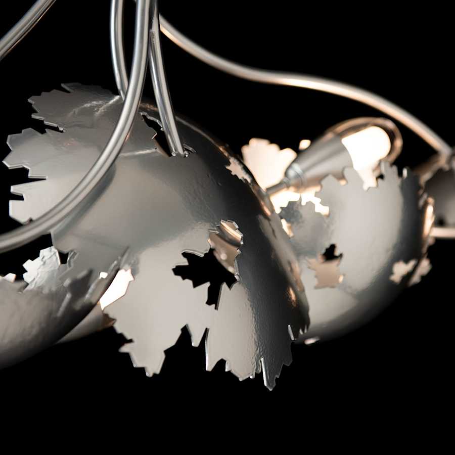 Hubbardton Forge Pangea 6 Light 48" Wide Abstract Linear Pendant