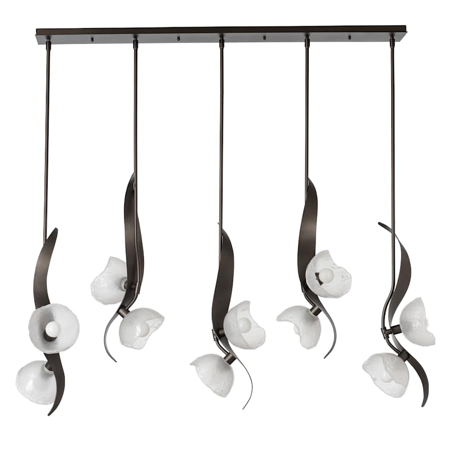 Hubbardton Forge Mika 10 Light 54" Wide Linear Pendant