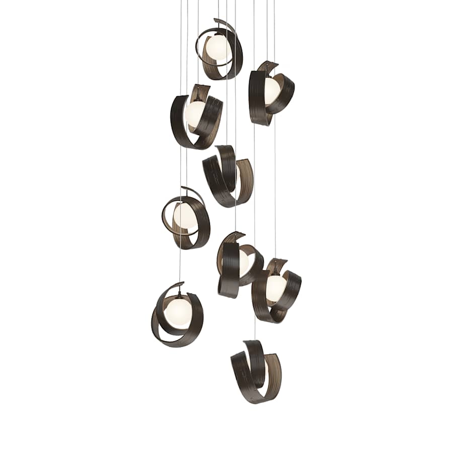 Hubbardton Forge Riza 9 Light 22" Wide Multi Light Pendant