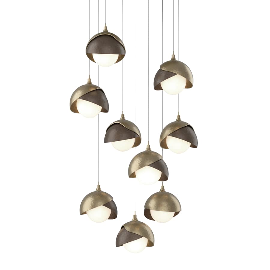 Hubbardton Forge Brooklyn 9 Light 21" Wide Suspension Multi Light Pendant