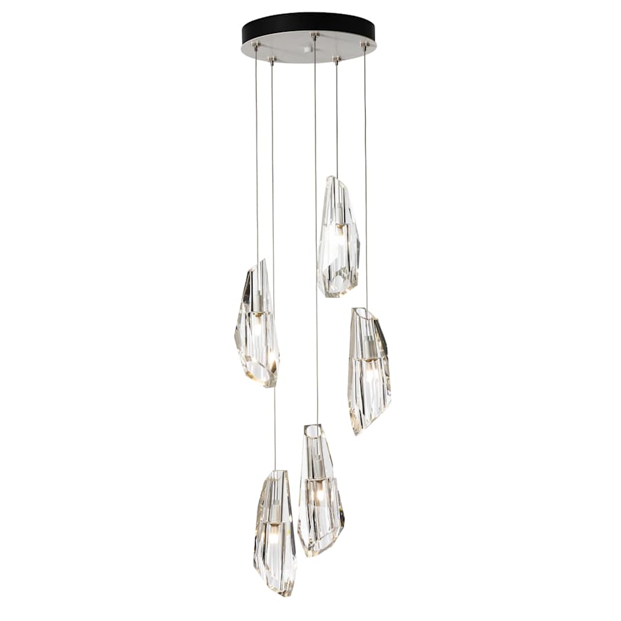 Hubbardton Forge Luma 5 Light 15" Wide Crystal Multi Light Pendant