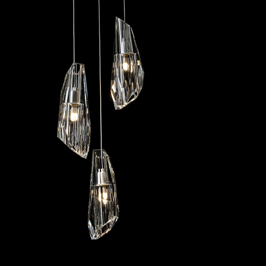 Hubbardton Forge Luma 5 Light 15" Wide Crystal Multi Light Pendant