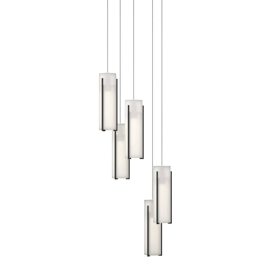 Hubbardton Forge Exos Glass 5 Light 14" Wide Suspension Multi Light Pendant
