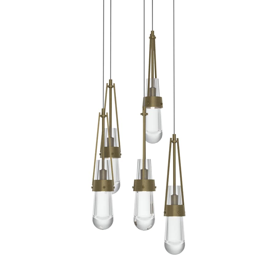 Hubbardton Forge Link 5 Light 13" Wide Multi Light Pendant