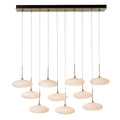 Hubbardton Forge Clouds 10 Light 48" Wide Linear Pendant