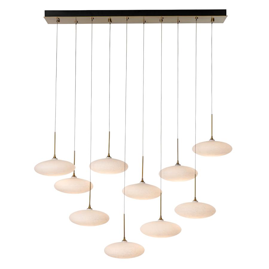 Hubbardton Forge Clouds 10 Light 48" Wide Linear Pendant