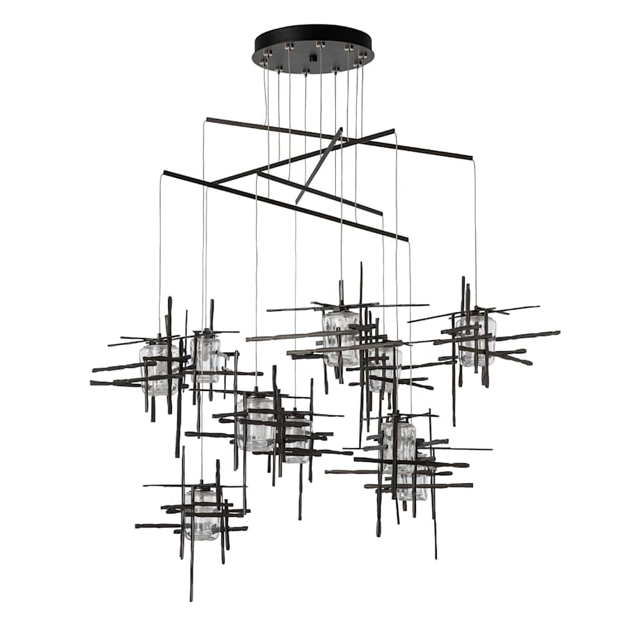 Hubbardton Forge Tura 10 Light 49" Wide Multi Light Pendant