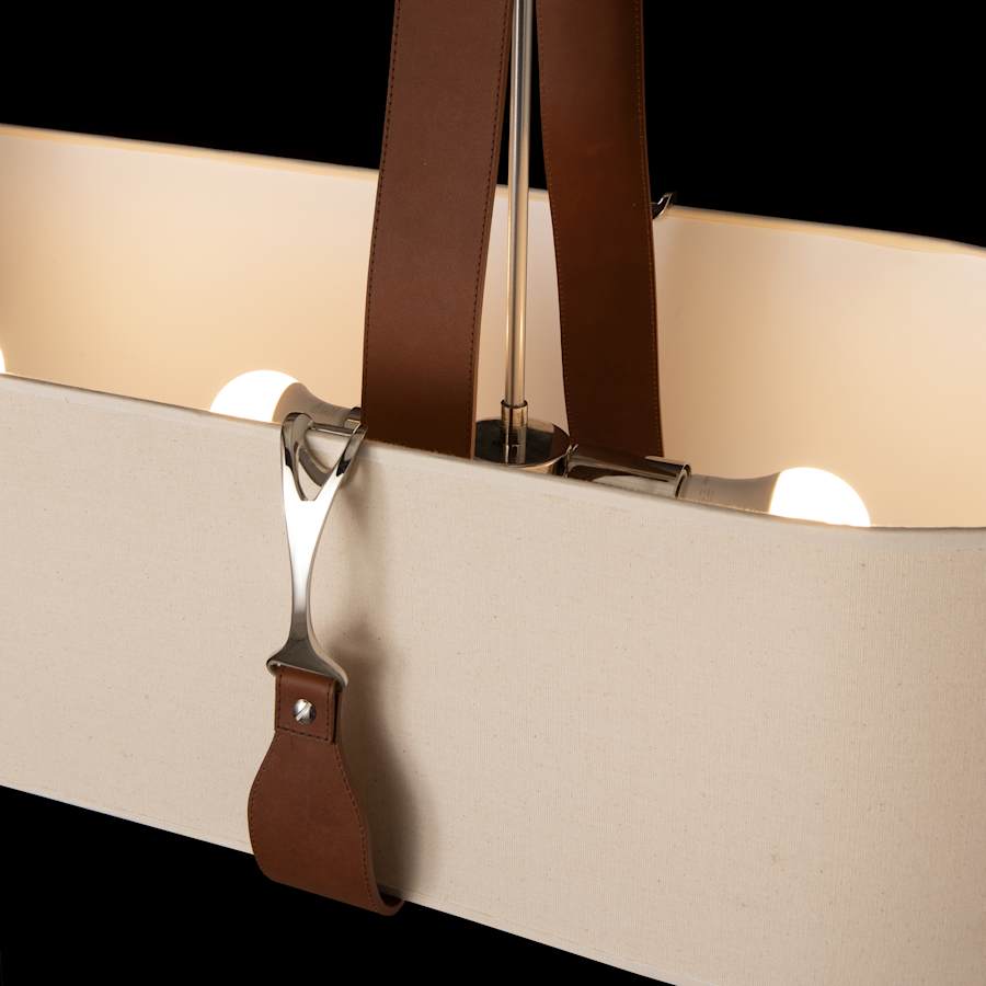 Hubbardton Forge Saratoga 4 Light 46" Wide Linear Chandelier