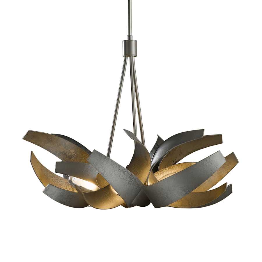 Hubbardton Forge Corona 6 Light 27" Wide Pendant