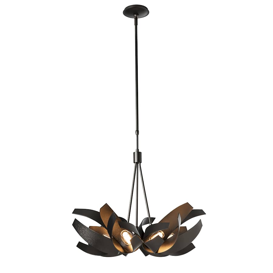 Hubbardton Forge Corona 6 Light 27" Wide Pendant