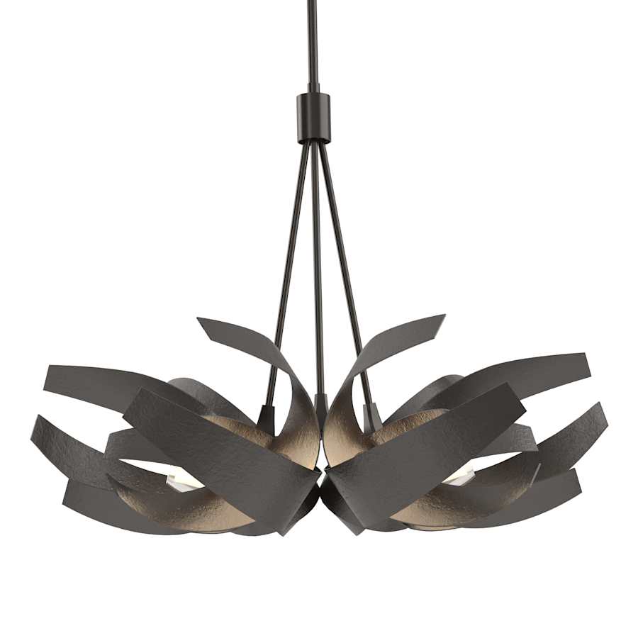 Hubbardton Forge Corona 6 Light 27" Wide Pendant