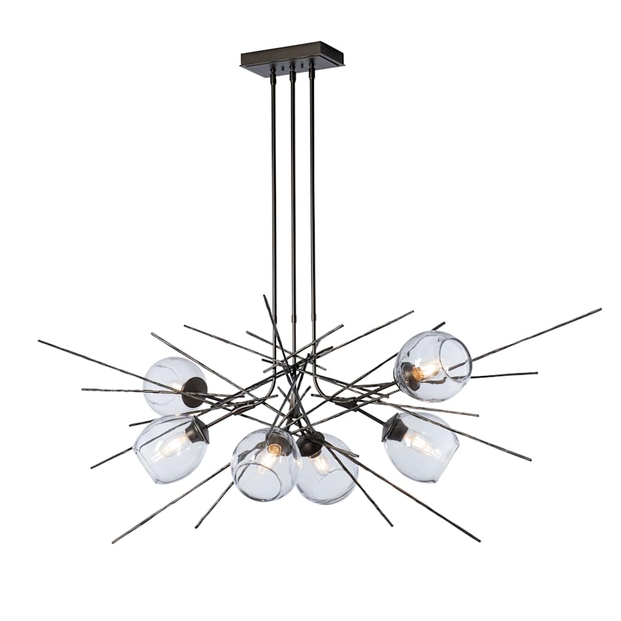 Hubbardton Forge Griffin 6 Light 63" Wide Multi Light Pendant