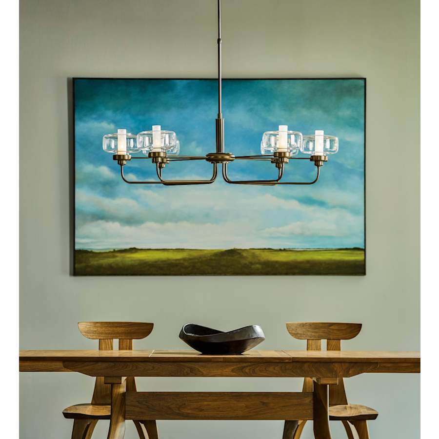 Hubbardton Forge Nola 6 Light 42" Wide Chandelier