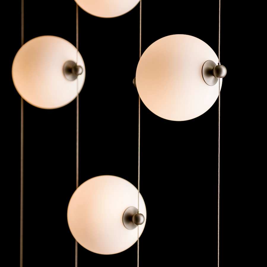 Hubbardton Forge Abacus 22" Wide LED Suspension Multi Light Pendant