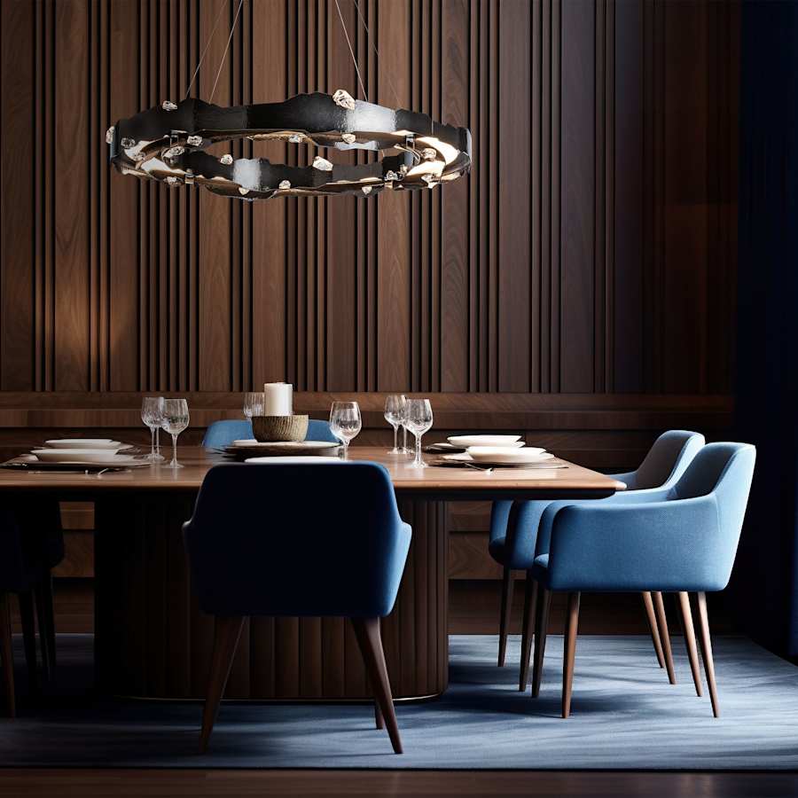 Hubbardton Forge Trove 39" Wide Pendant