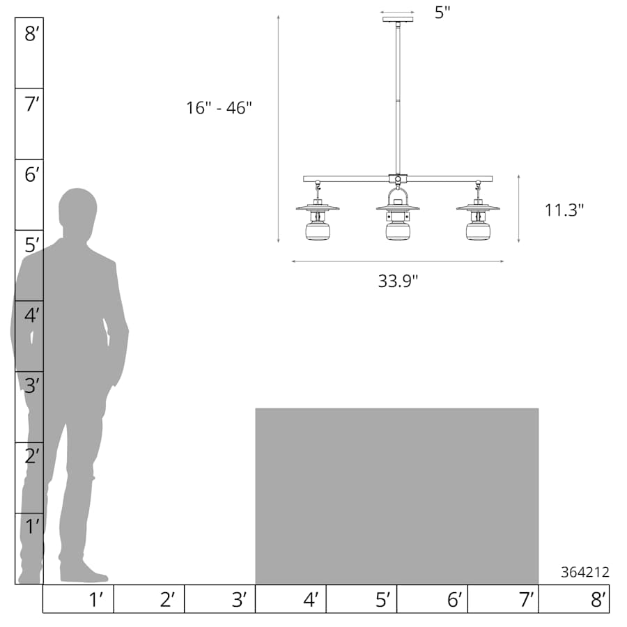 Hubbardton Forge Mason 4 Light 34" Wide Outdoor Pendant