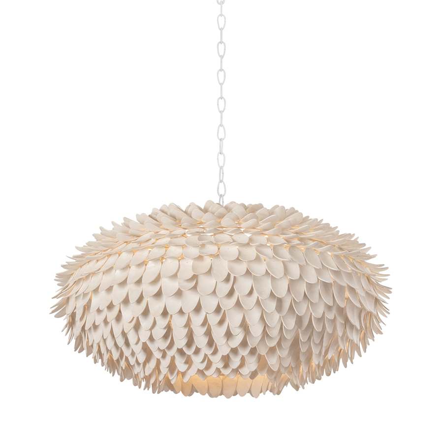 Hudson Valley Lighting Alsen 6 Light 37" Wide Pendant with Coco Shell Shade