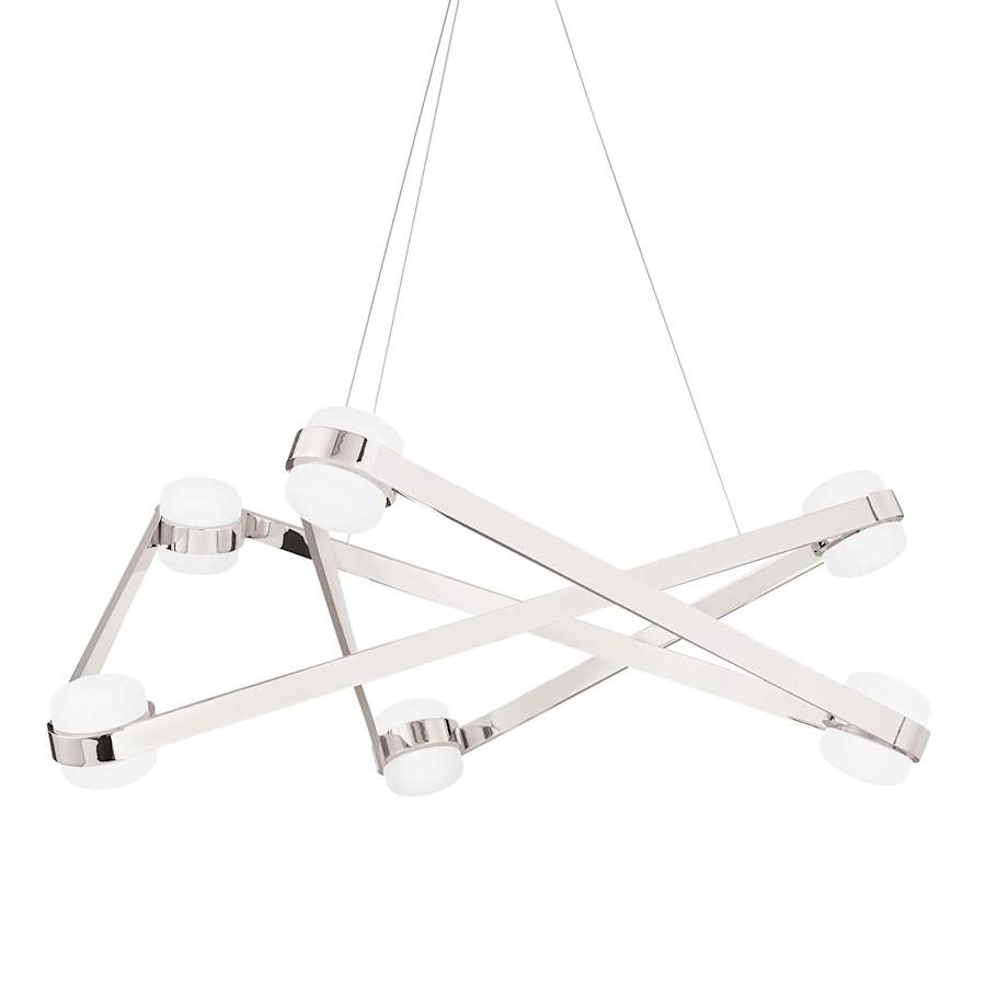 Hudson Valley Lighting Orbit 6 Light 38" Wide LED Abstract Chandelier